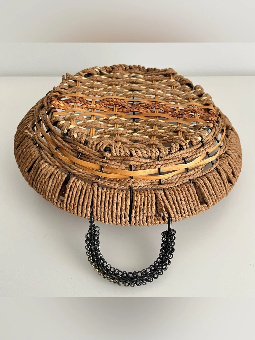Vintage basket handwoven
